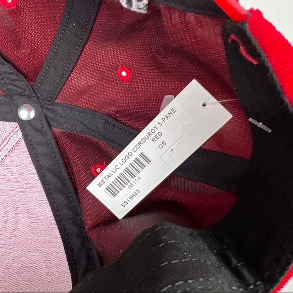 Supreme Metallic Logo Swoosh Baseball Hat - Picture 7 of 7